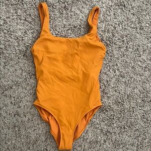 Athleta Orange One-Piece Swimsuit